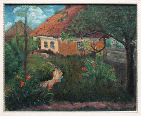 Ефремова-Гейдор Елена Николаевна. Девочка в саду 